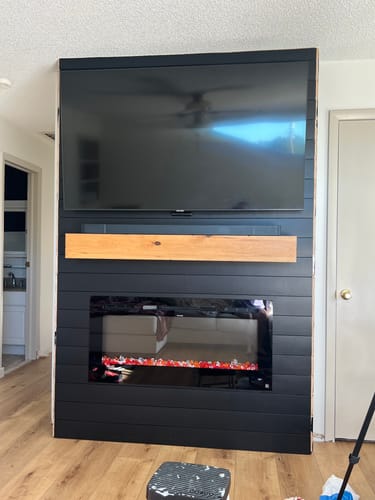 Customer photo review of Rustic Mantels