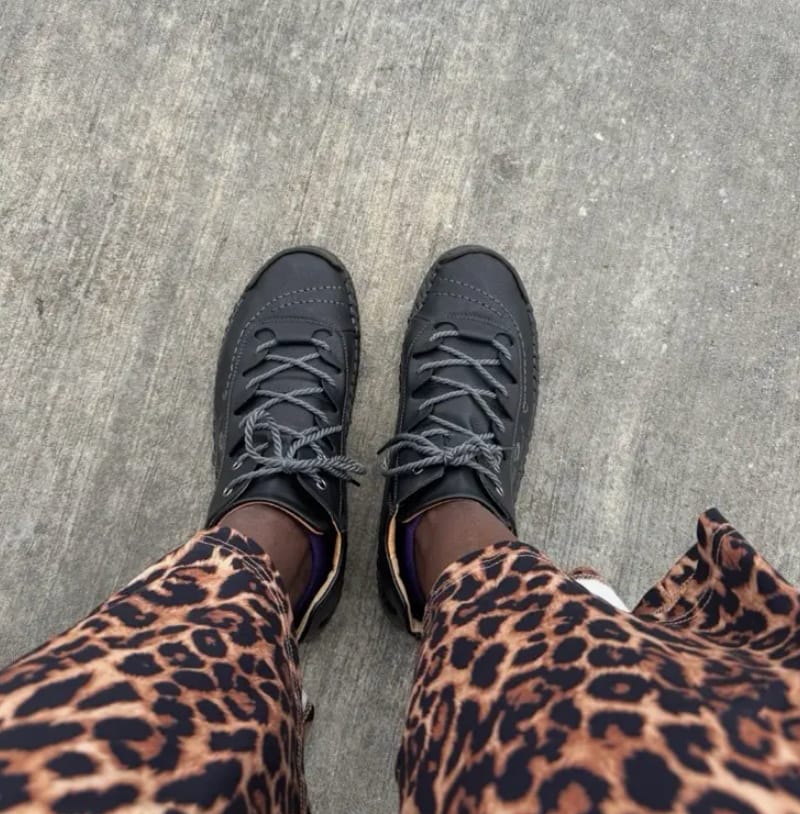 Customer photo review of ComfortStep™ Women's Leather Sneakers – Soft Comfort & Orthopedic Support