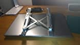 Customer photo review of Aluminum Adjustable Laptop Stand