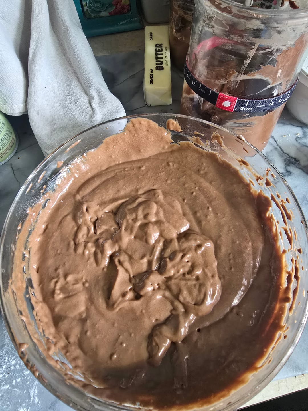 Customer photo review of Little Ranch Family's Live 118 Year Old Valrhona CHOCOLATE Sourdough Starter