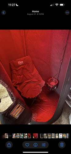 Customer photo review of The Sauna Pod