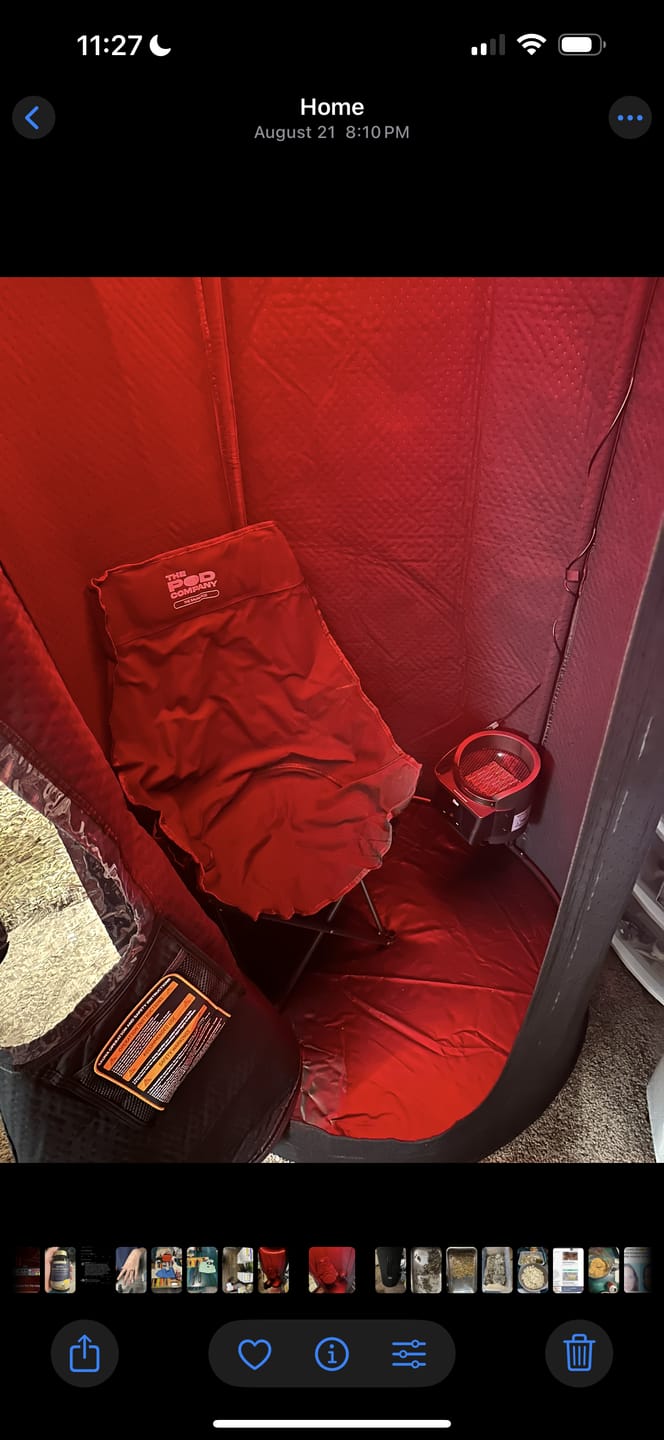 Customer photo review of The Sauna Pod