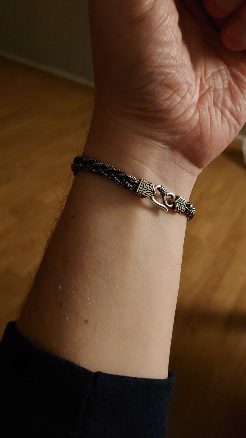 Customer photo review of WOVEN VIKINGS. - 925 STERLING SILVER