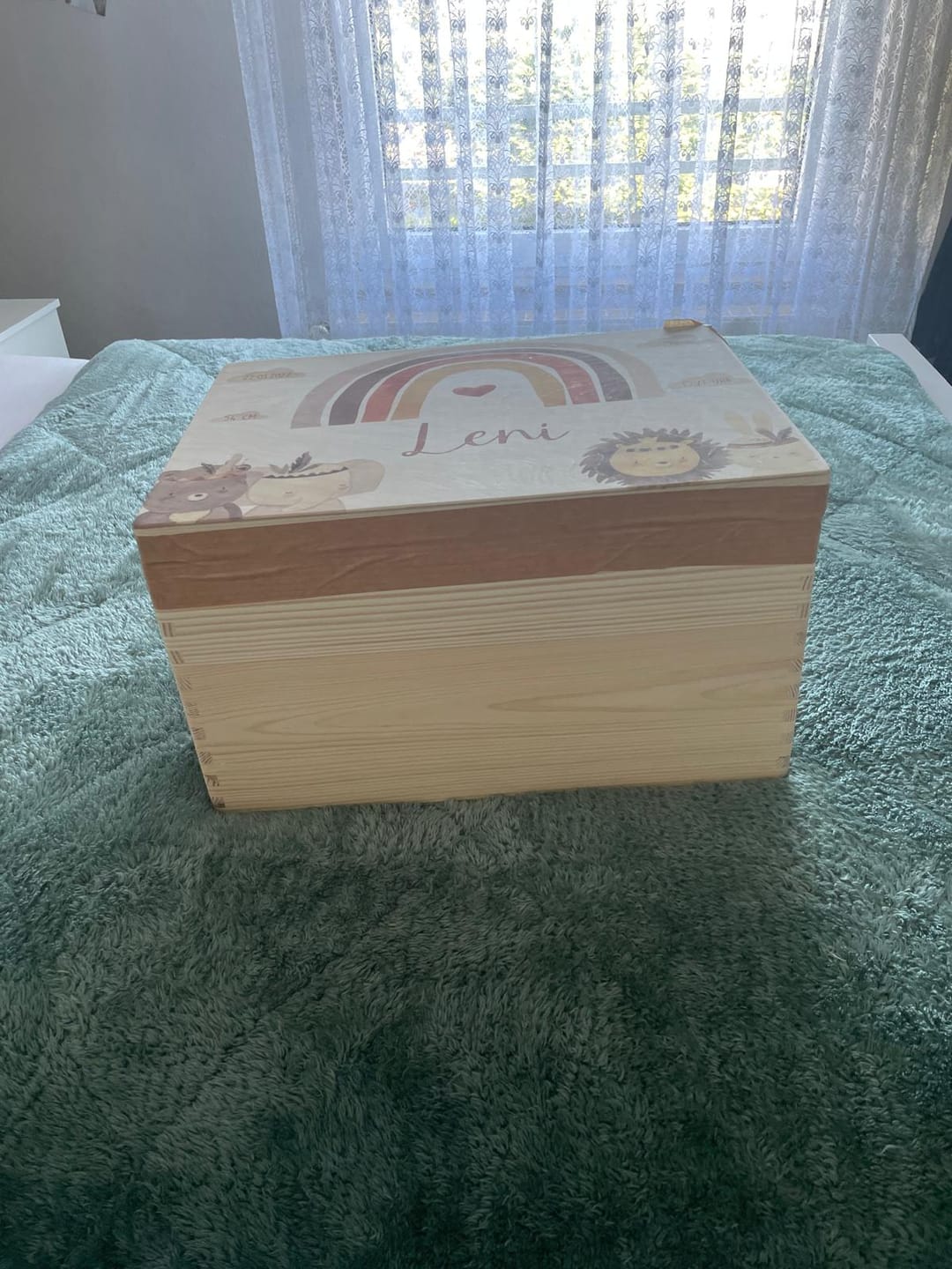 Customer photo review of Erinnerungsbox Baby - Boho Tierfamilie