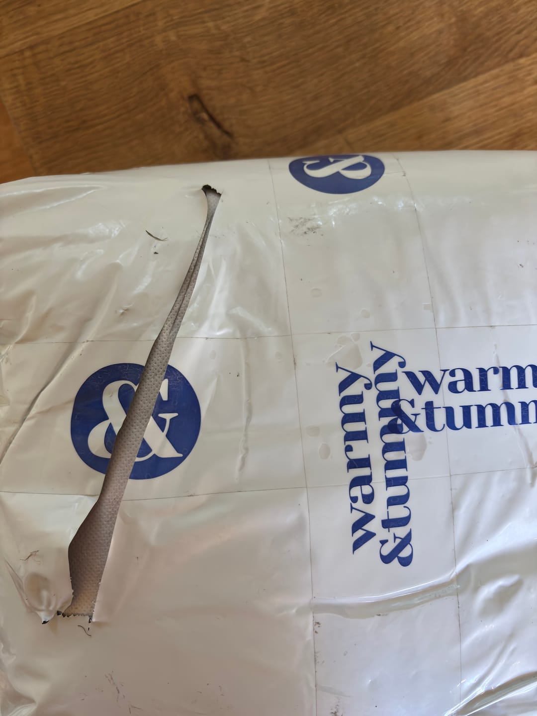 Customer photo review of Organic Cotton Goose Down Comforter