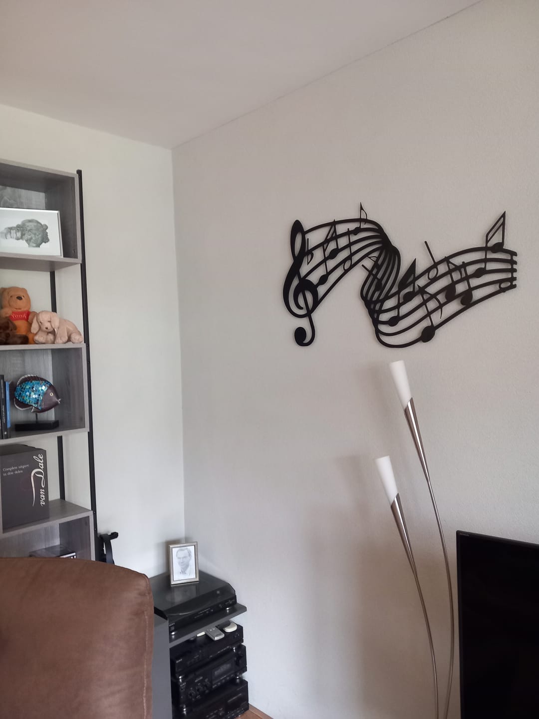 Customer photo review of Décoration Murale en Métal - Notes de musique