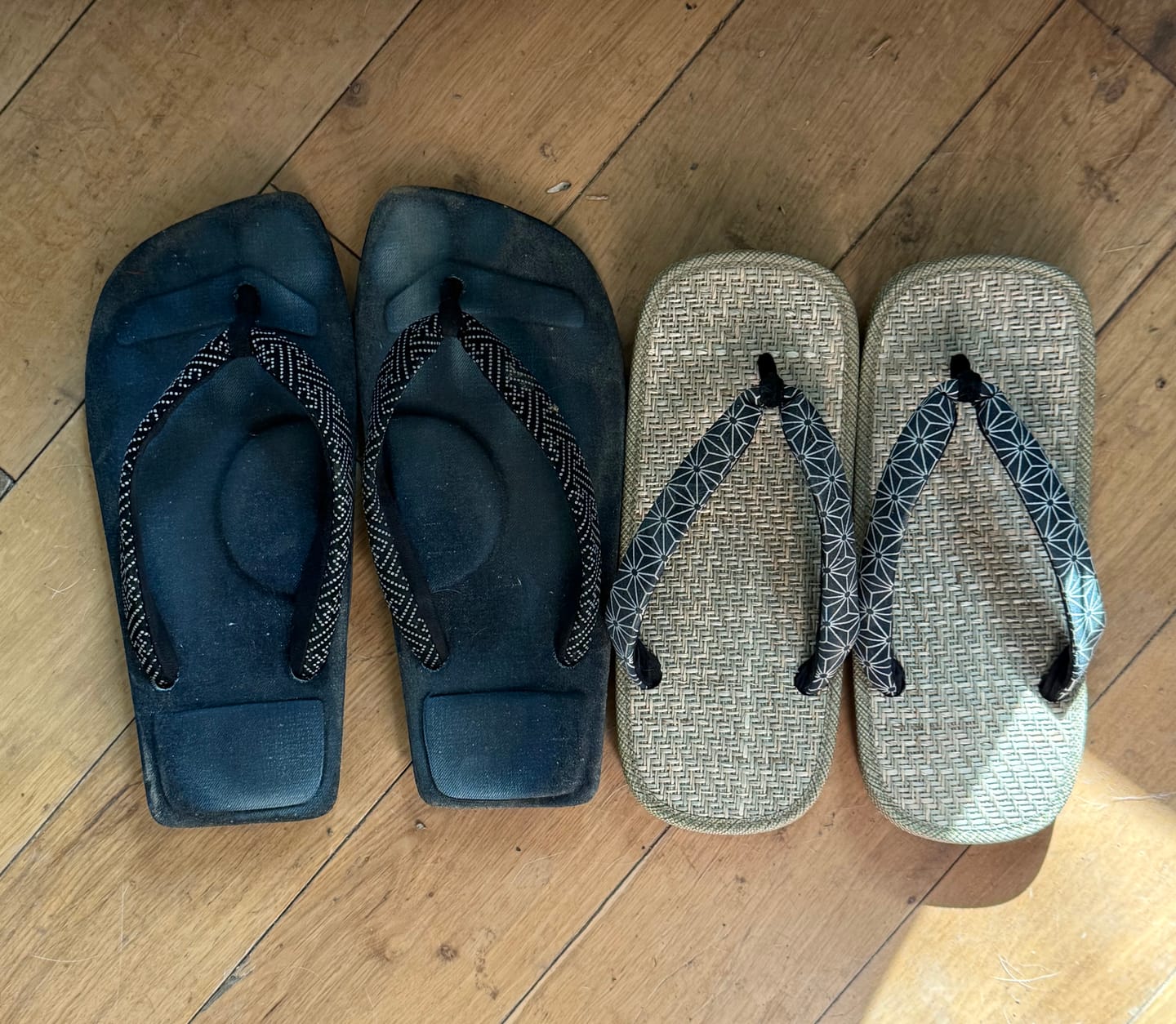 Customer photo review of Japanese Zori Slippers - Hanao Asanoha