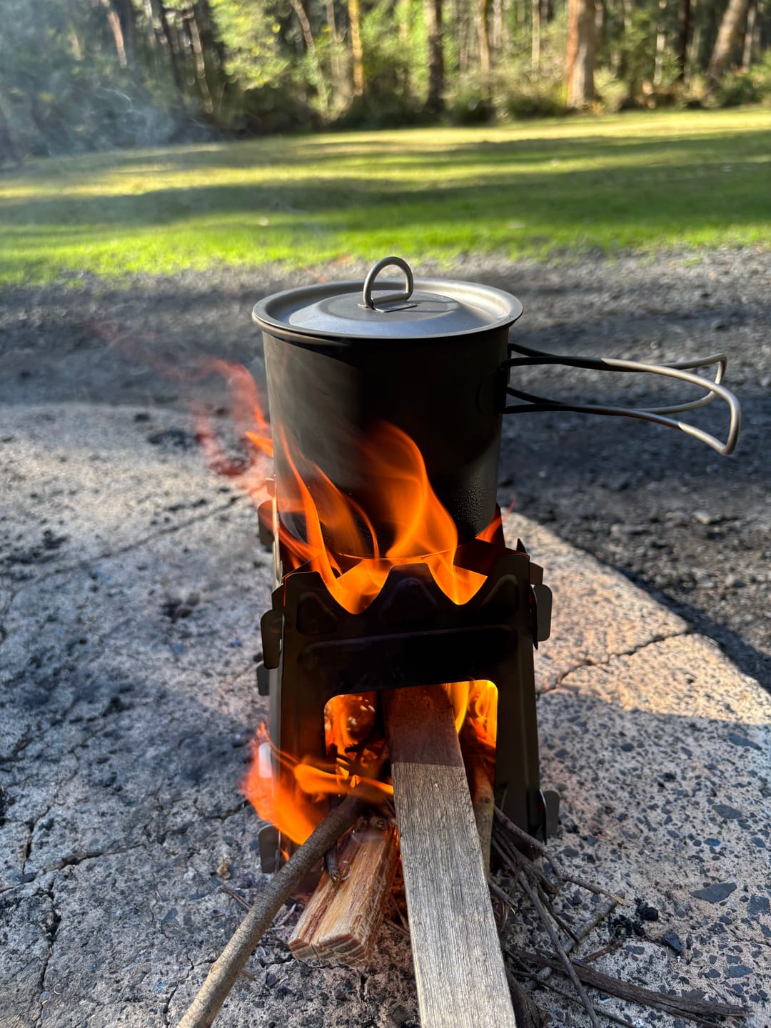 Customer photo review of Titanium Stove & Cup Set