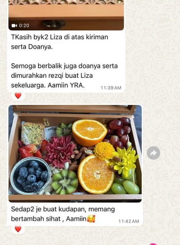 Customer photo review of Rania Fruit Gift Box (Available in KL & Selangor only)