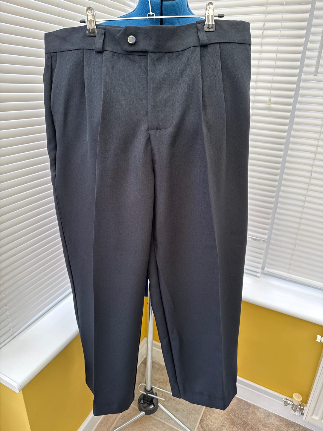 Customer photo review of Muted Herringbone Suiting Fabric