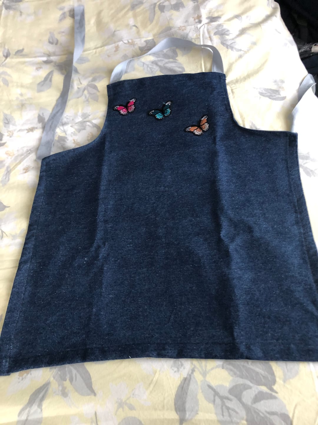 Customer photo review of 8oz Washed Denim Fabric