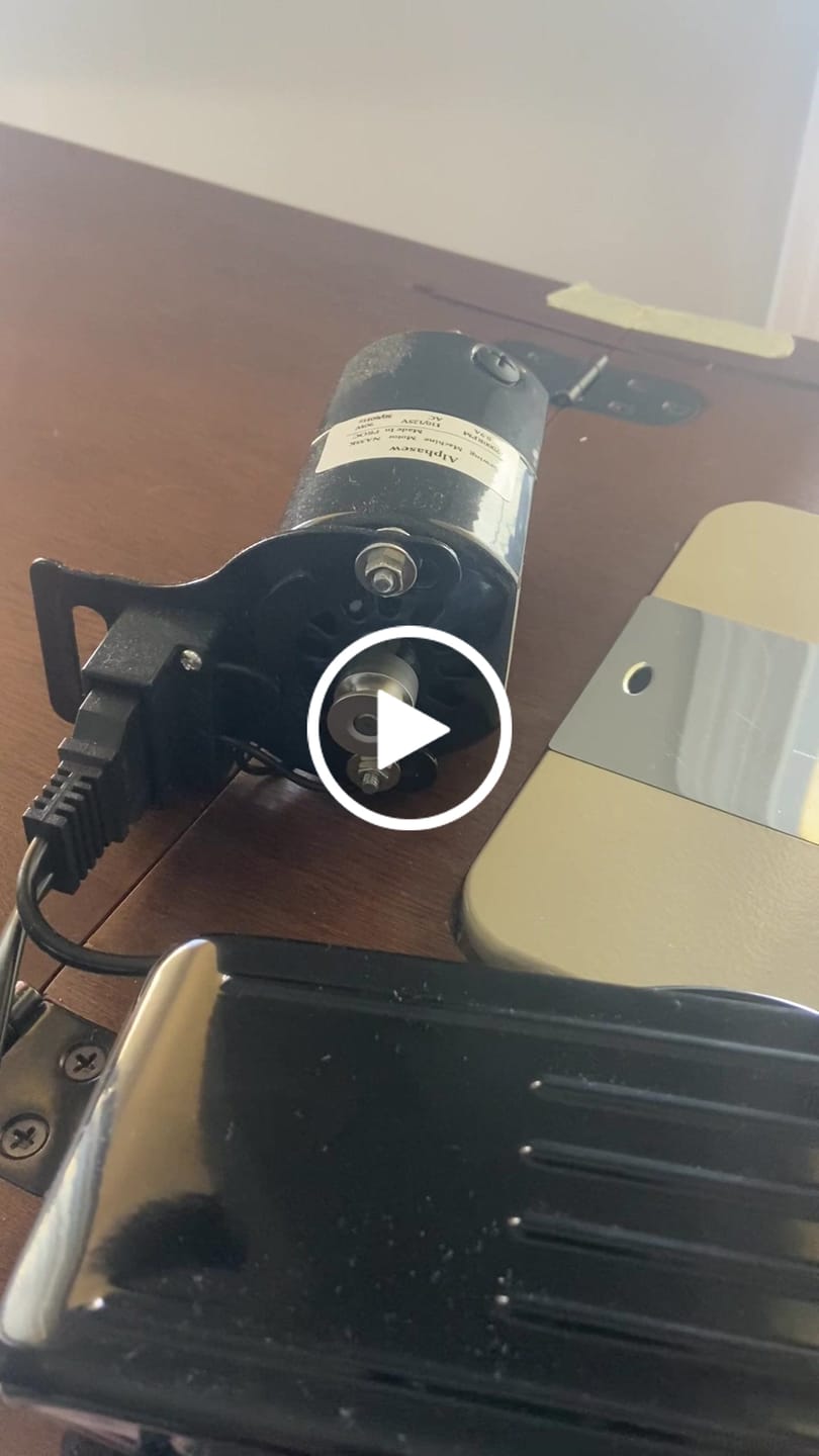 Customer video review of Motor & Foot Control Kit, Alphasew #FM190 110v