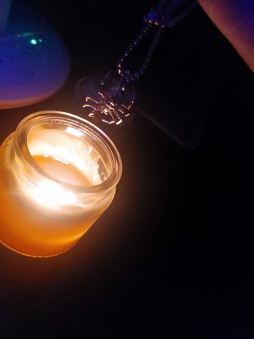 Customer photo review of SPIDER SKULL PENDANT