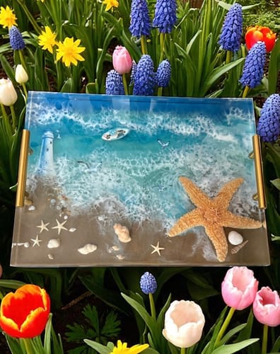 Customer photo review of 16x12x1.2" Silicone Mold For Epoxy Resin - Charcuterie Board Mold