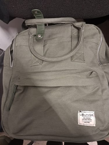 Reseña con foto de un cliente sobre Mochila Notebook Jeans Back To School