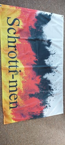 Customer photo review of Fahne inkl. Druck