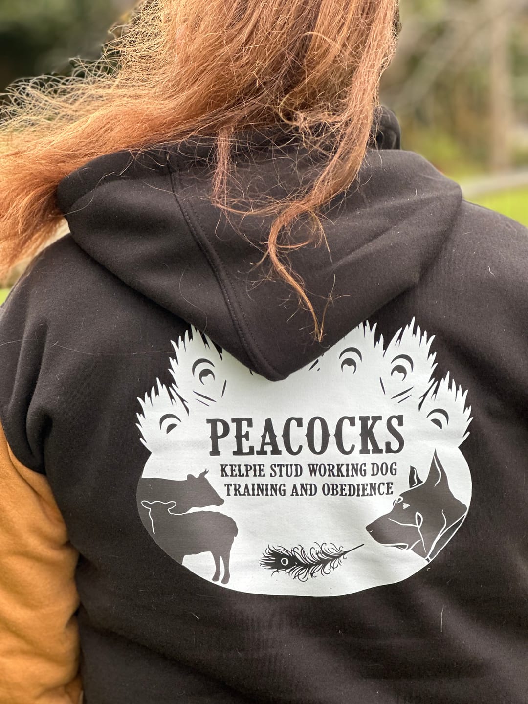 Customer photo review of Sandy Taupe, Smoke & Black | No Zip Long Tail Hoody