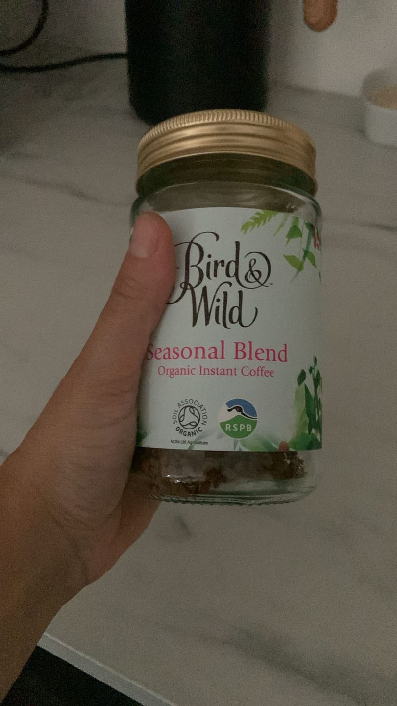 Customer photo review of Organic Instant Coffee 100% Arabica 100g Jar - 100g