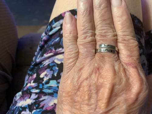Customer photo review of Just Breathe Ring