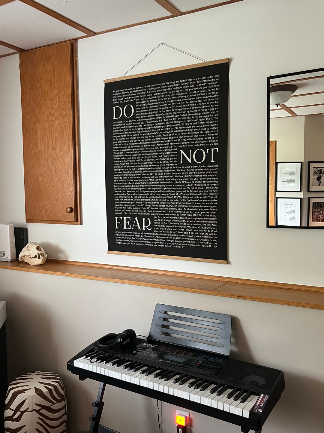 Customer photo review of Large Poster: Do Not Fear