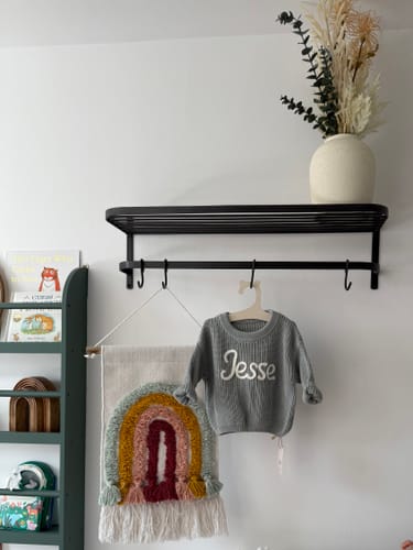 Customer photo review of Hand Knitted Personalized Sweater