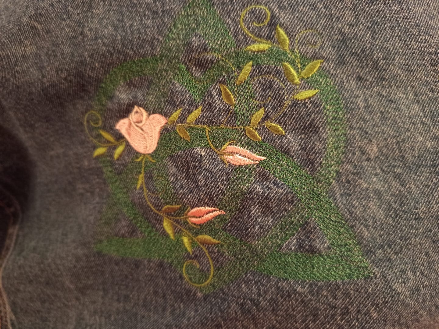 Customer photo review of Per Metre Tear Away Iron On Hand & Machine Embroidery Stabilizer Interfacing - 59cm / White