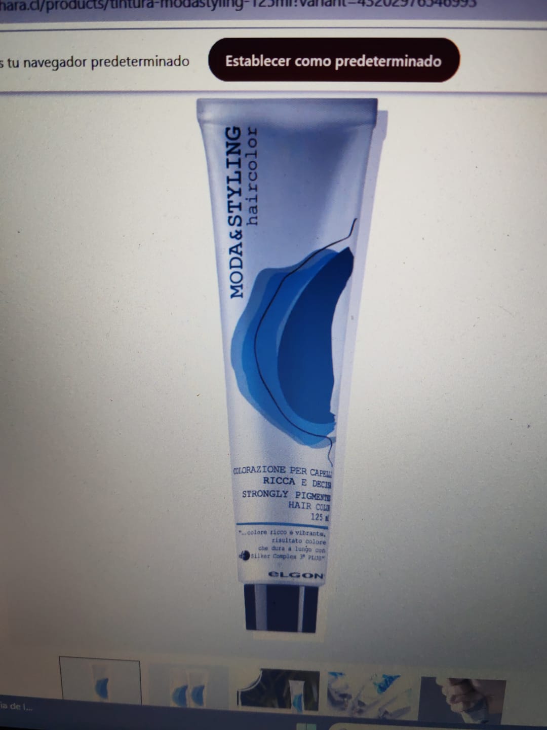 Customer photo review of Tintura Modastyling 125ml Elgon