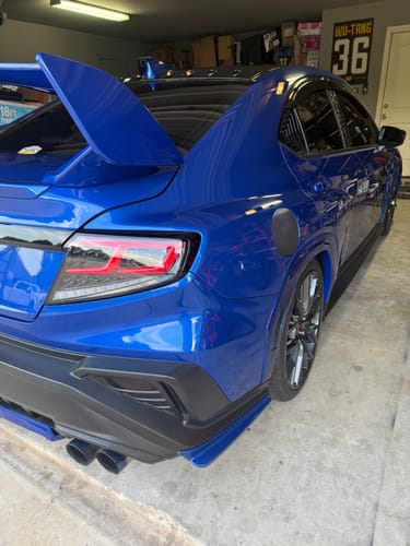 Customer photo review of Fit 2021-2025 Subaru VB WRX WR Blue(K7X) Painted Fender Flares Wheel Trims
