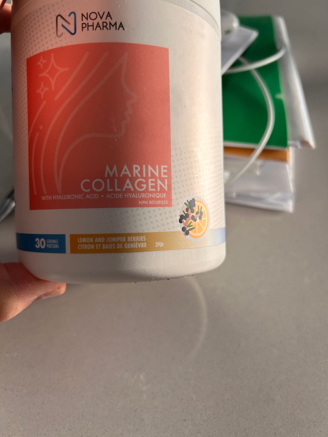 Customer photo review of Marine Collagen Complex With Hyaluronic Acid, Vitamin C and Biotin - 30 servings
