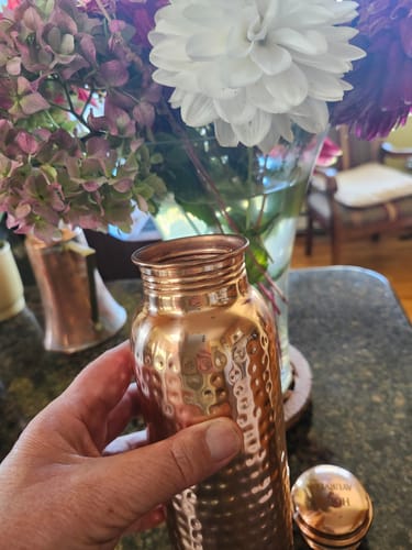 Customer photo review of Himalayan Ayurvedic Bedside Carafe