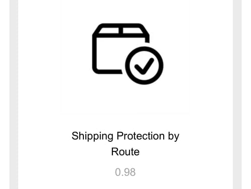 Customer photo review of Shipping Protection by Route