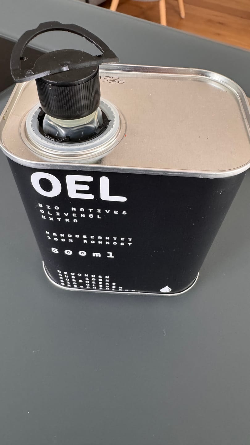Customer photo review of Bio Natives Olivenöl Extra aus Griechenland 500 ml