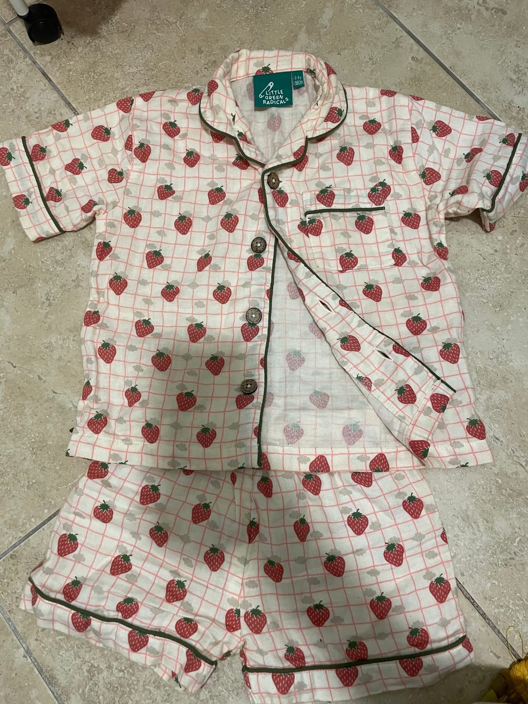 Customer photo review of Strawberry Days Button Through Pyjama Short Set