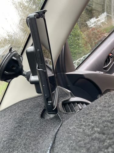 Customer photo review of RAM Snap Link Suction Cup w/ Diamond Base Adapter (RAP-SB-193U)