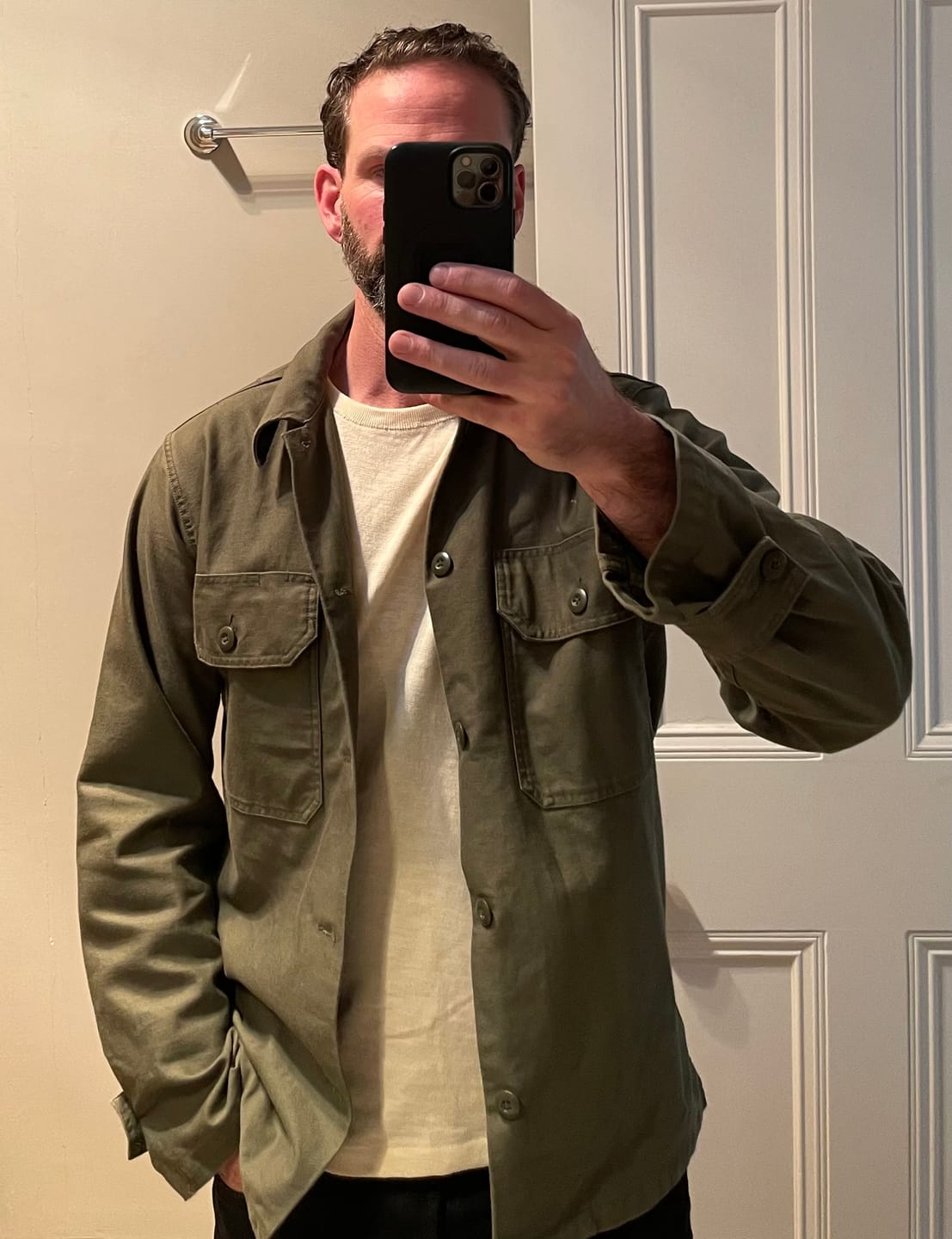 Customer photo review of 1963 US Army OG-107 Fatigue Utility Shirt