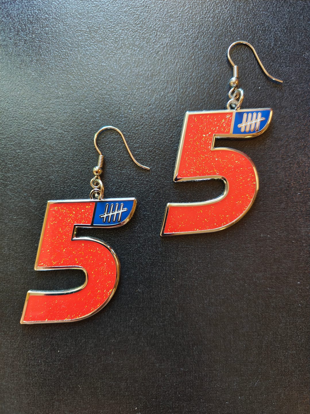 Customer photo review of Custom Earrings