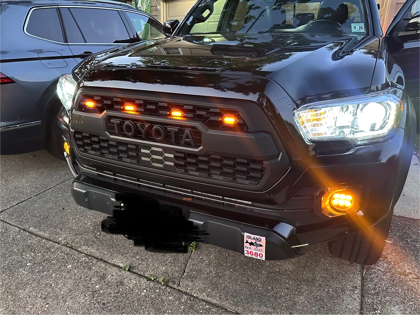 Customer photo review of 2016-2023 TOYOTA TACOMA RAPTOR LIGHTS FOR TRD PRO GRILL