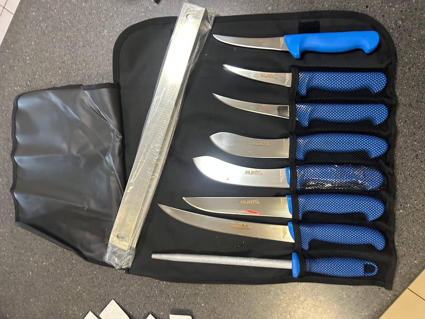 Customer photo review of 7PC Professional Butchers Knife Set