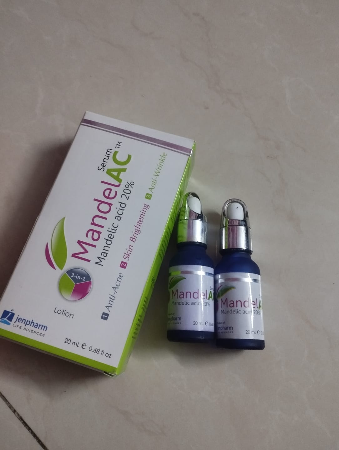 Customer photo review of MandelAC Serum