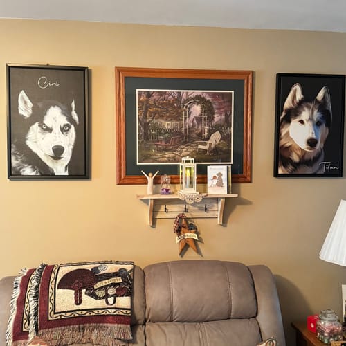 Customer photo review of Pet Art Canvas Wrap