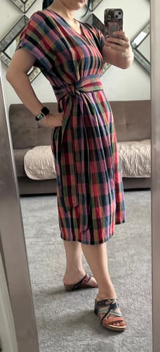 Customer photo review of RUBY KAFTAN | LOVEBIRD CHEX X CITRUS CHEX