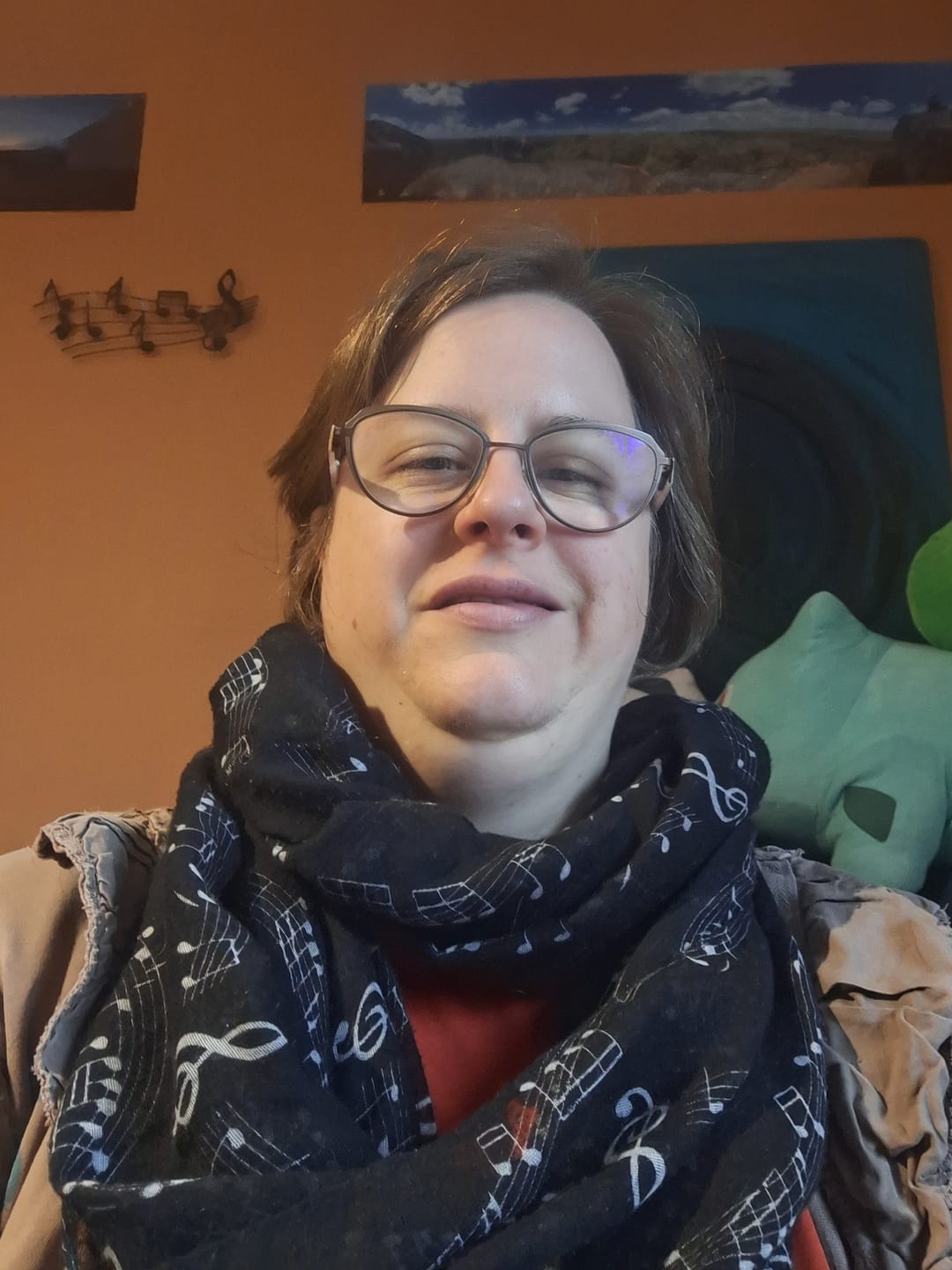 Customer photo review of Flûte traversière Design Splash – T-shirt femme