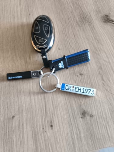 Customer photo review of Kennzeichen Schlüsselanhänger Mini Nummernschild Metall