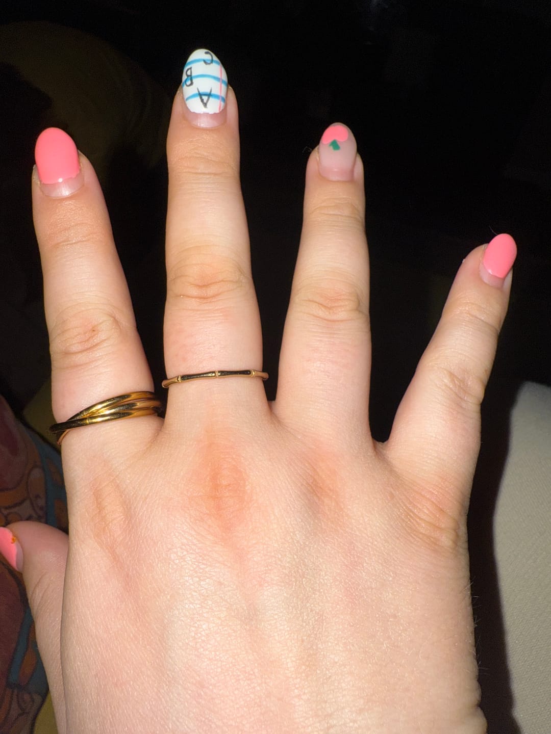 Customer photo review of Bamboo Stacker Ring