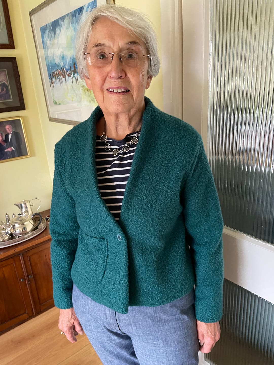 Customer photo review of Plain Boucle Fabric