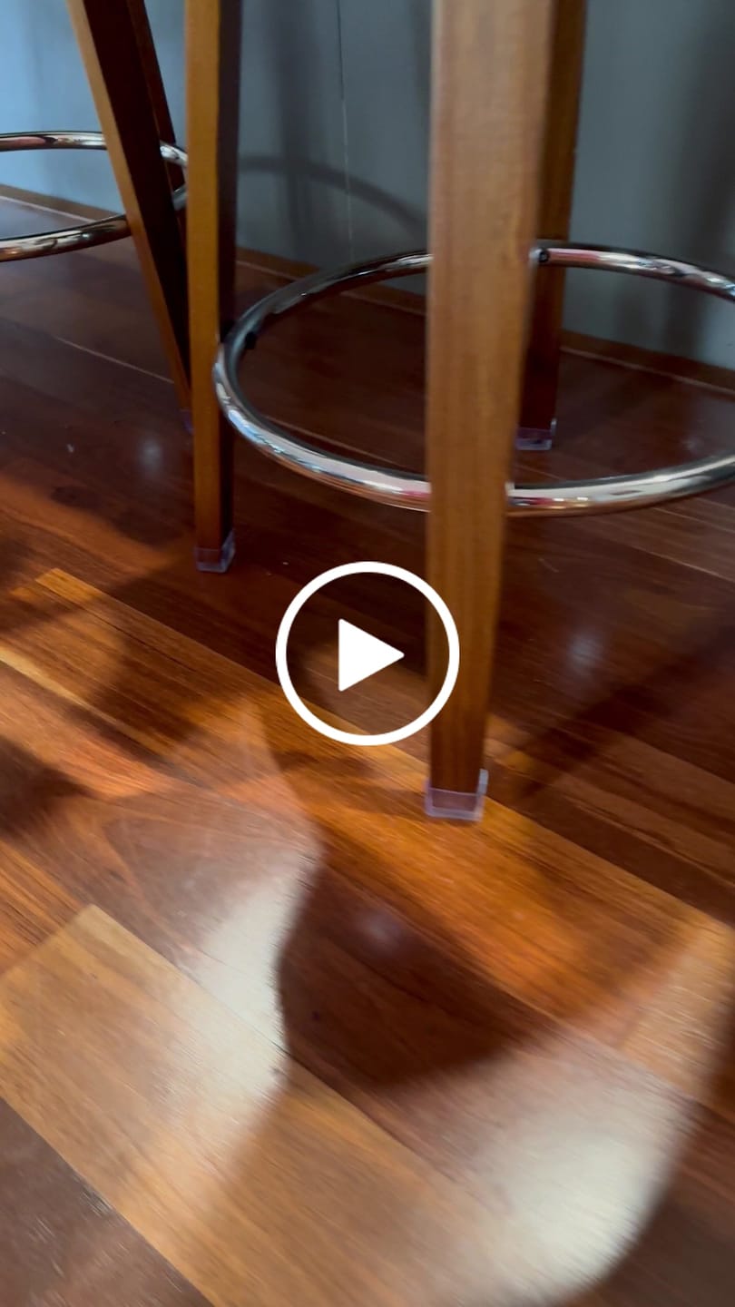Customer video review of Rectangular Felt Silicone Chair Leg Protectors | Extra-Durable Chair Floor Protectors