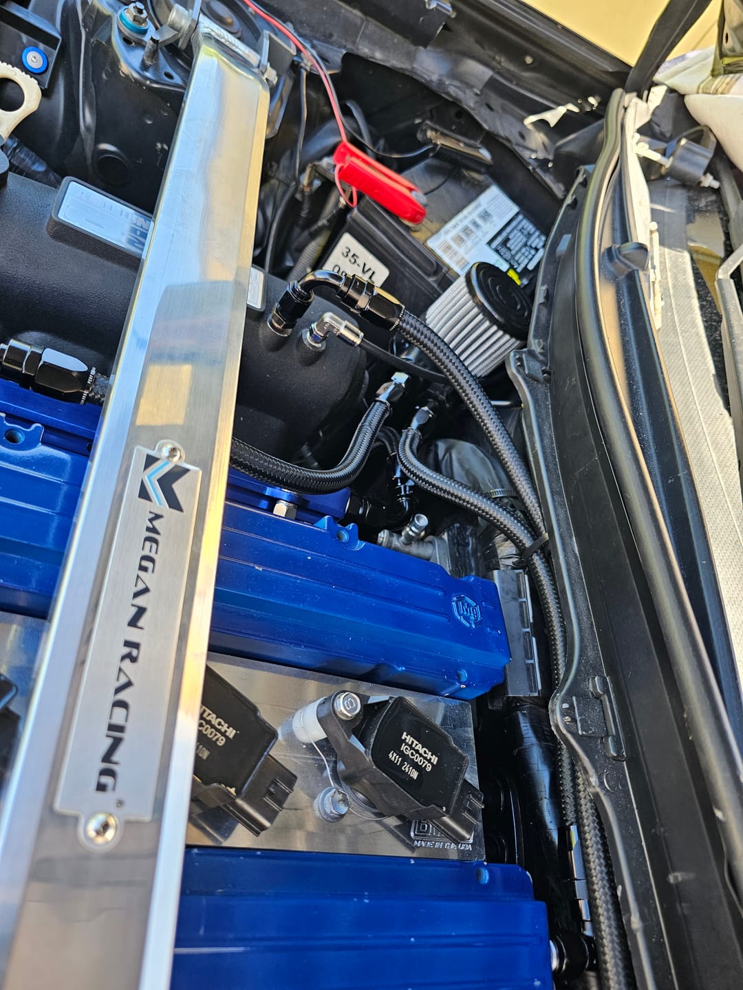 Customer photo review of Top Loader Billet Internally Baffled Oil Catch Can (Dual 10AN Port)