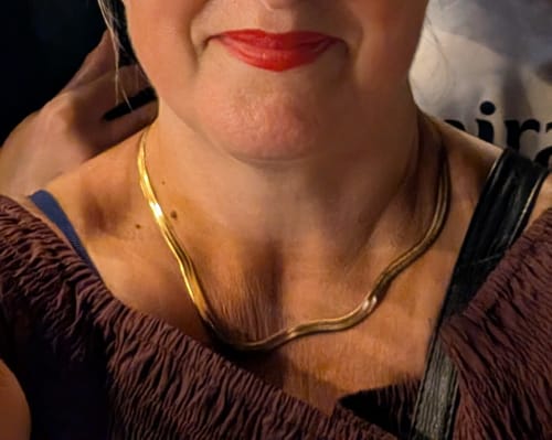 Customer photo review of Flat Snake chain 5mm