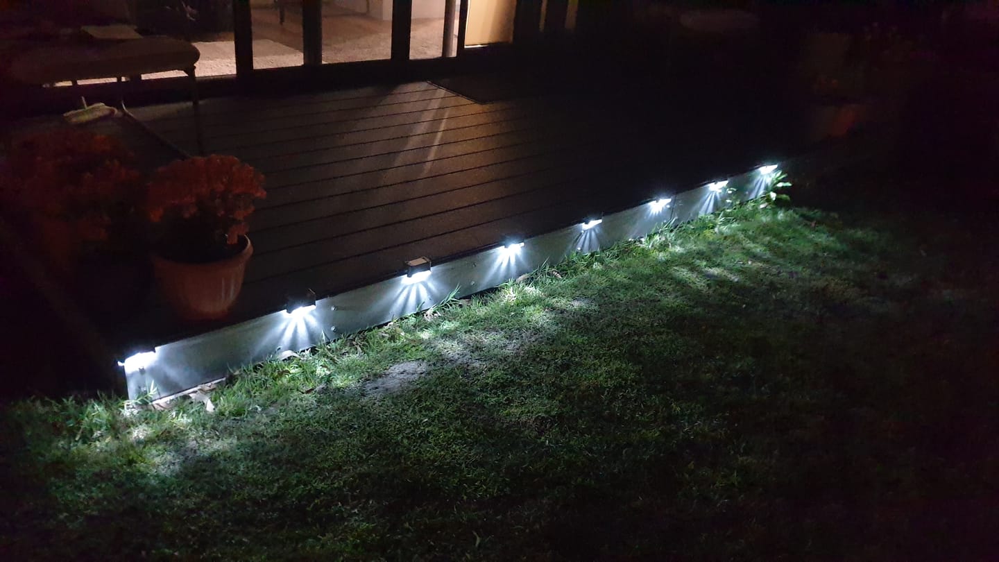 Customer photo review of GardenBrite™ Solar Step Light