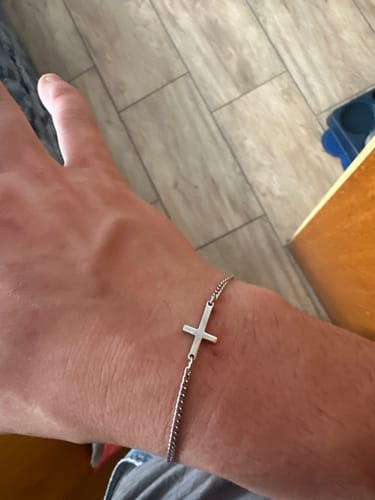 Customer photo review of CROSS BRACELET | Silver